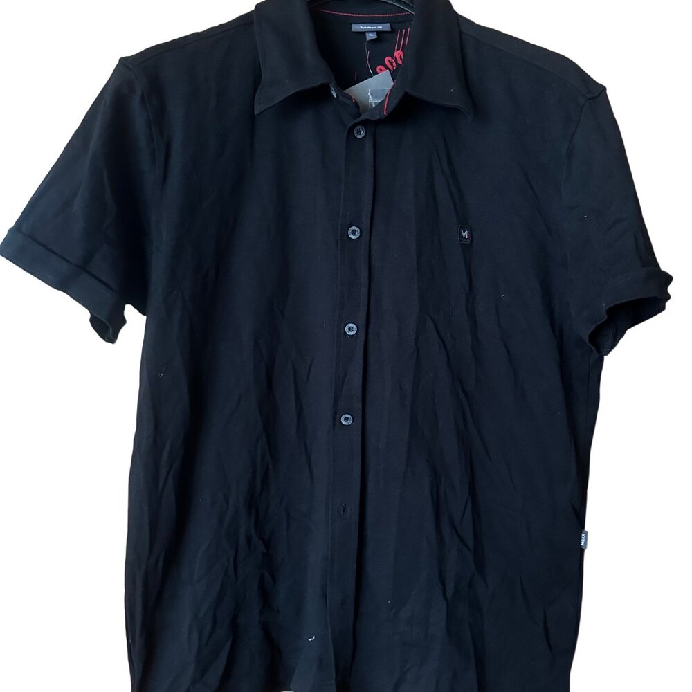 MAXX NEW YORK Vintage Black Short-Sleeve Polo Shirt